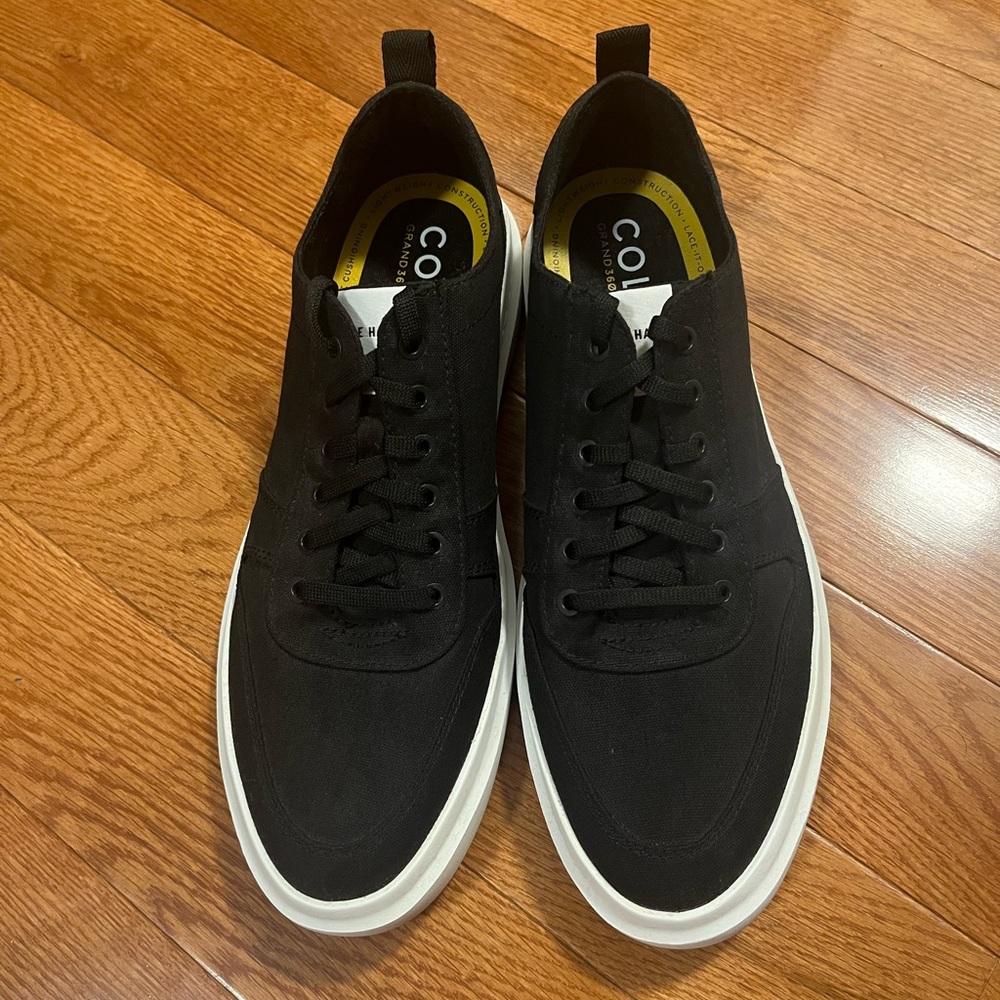 Cole Haan Men's Black Canvas Sneakers